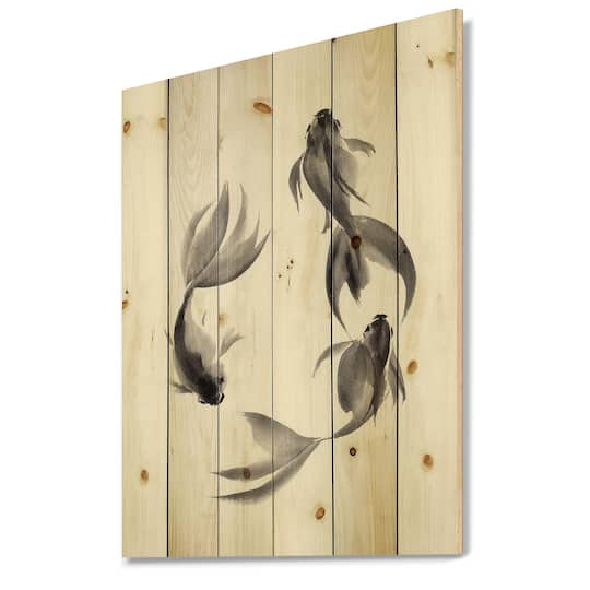 Designart - Monochrome Vintage Fish III